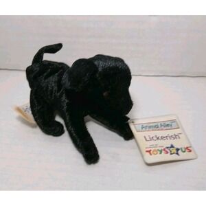 2001 McDonald's Toy Animal Alley #7 Lickerish Black Lab Dog Plush Toys R Us
